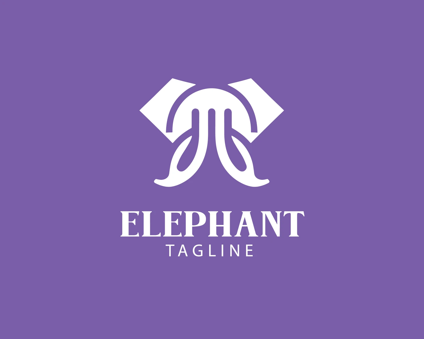 Elephant customizable logo set design #37688