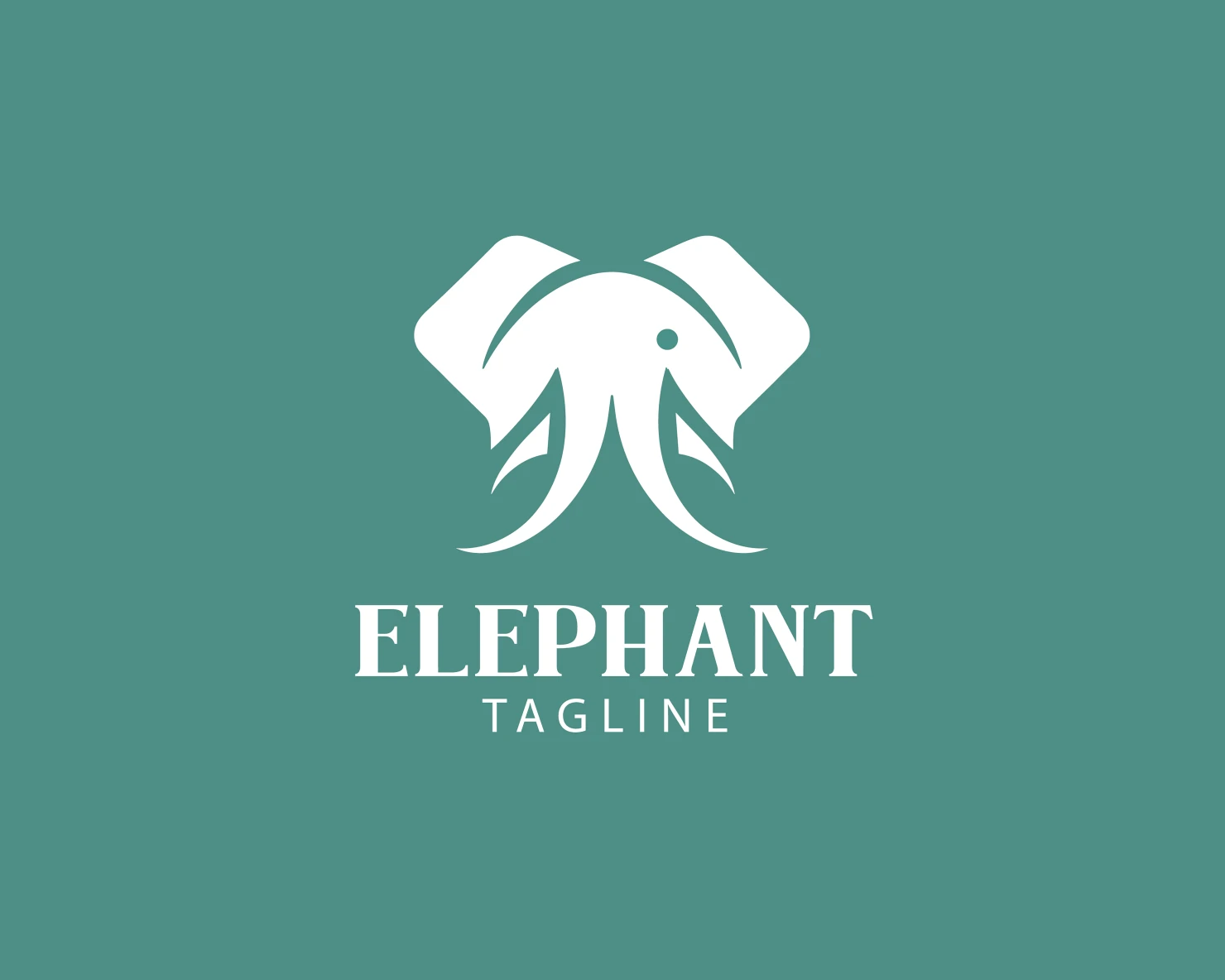 Elephant customizable logo set design #37689