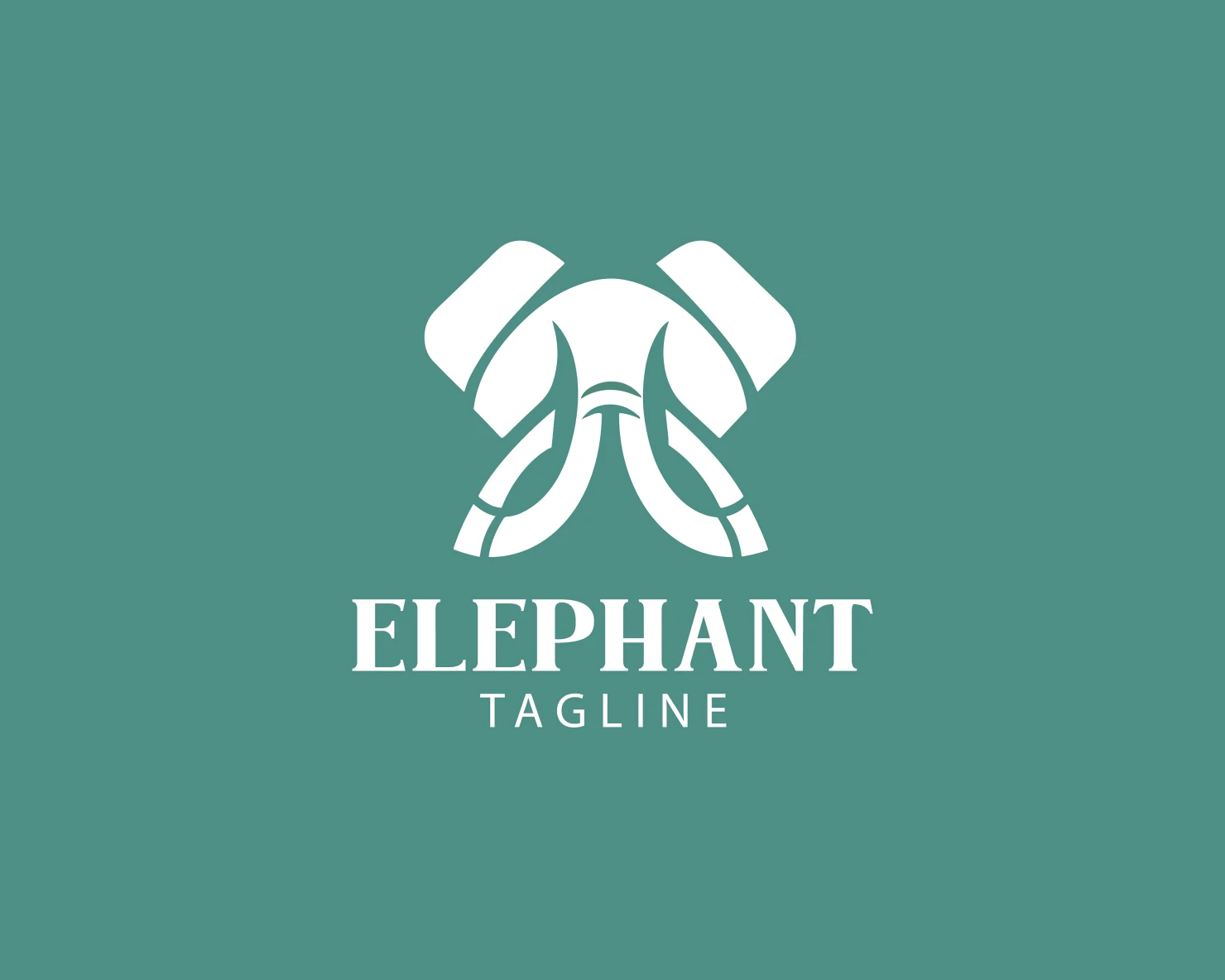 Elephant customizable logo set design #37690