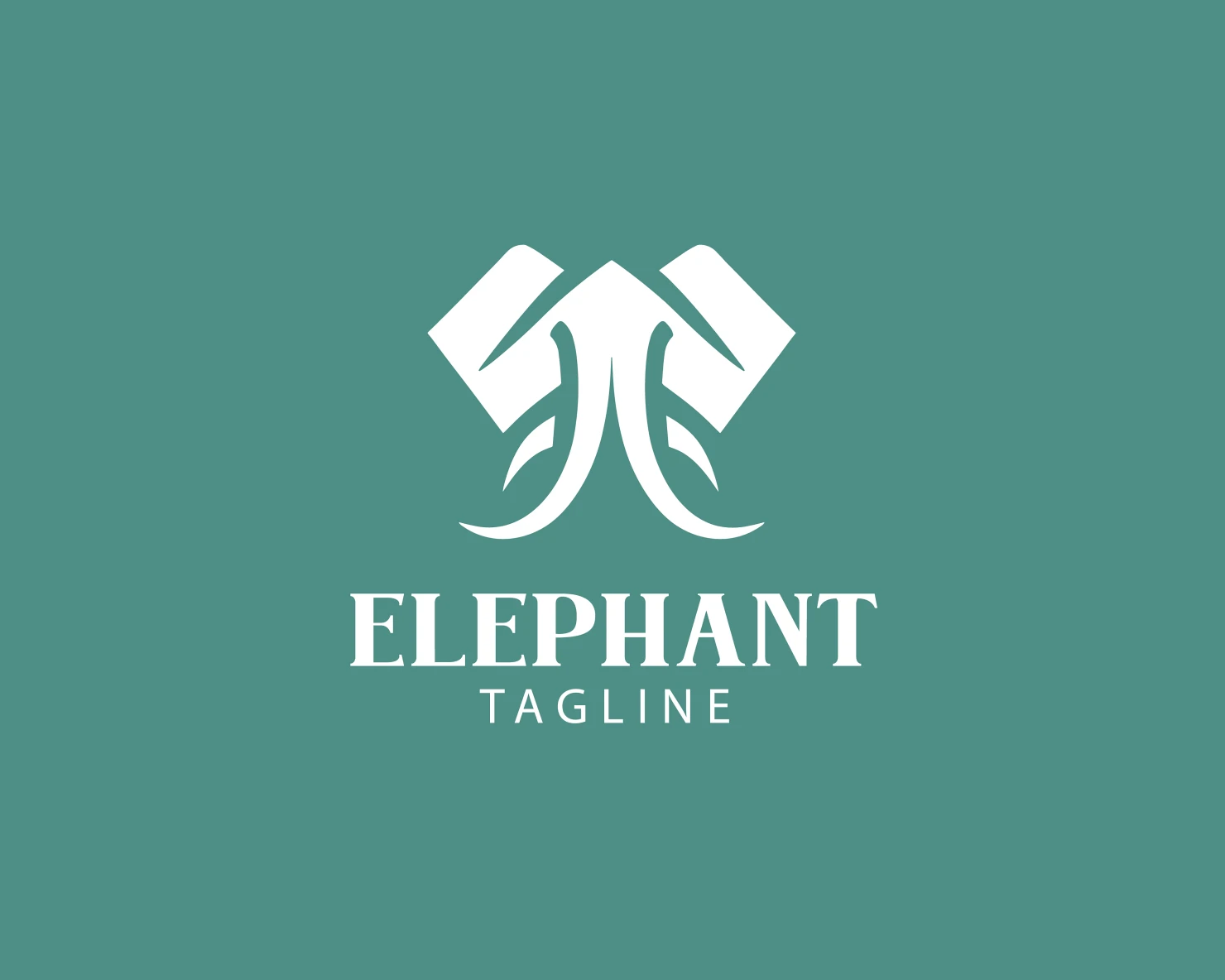 Elephant customizable logo set design #37693