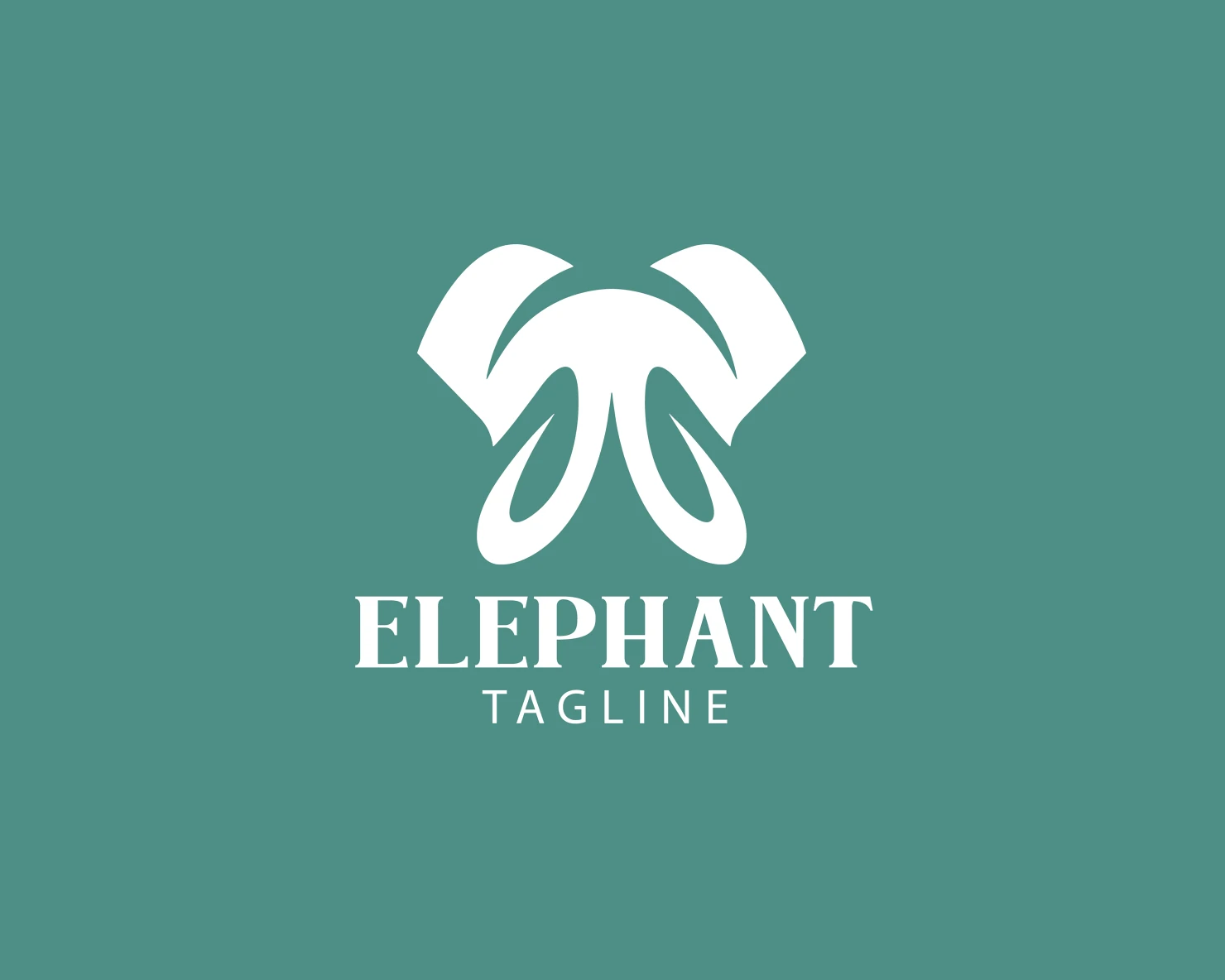 Elephant customizable logo set design #37694