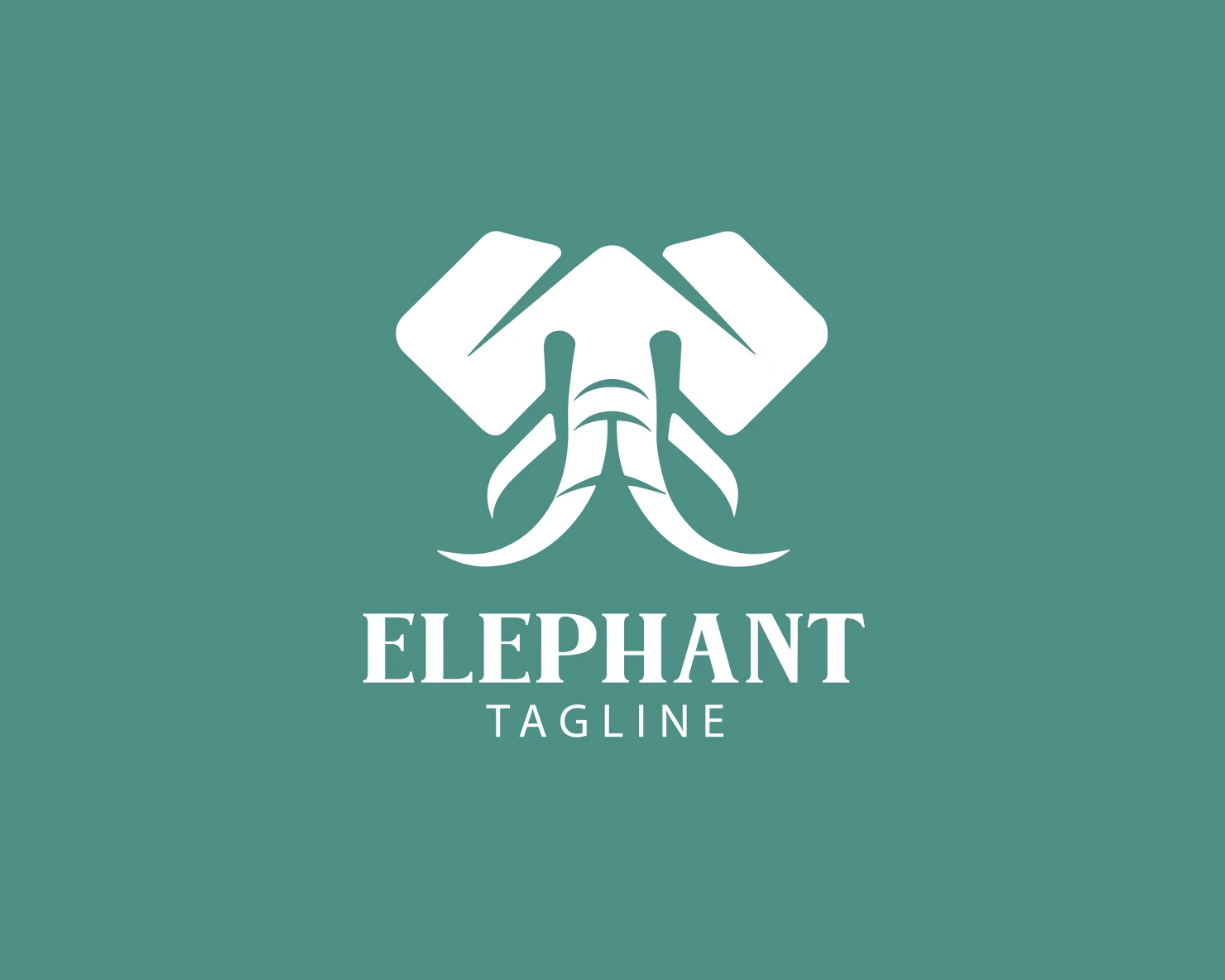 Elephant customizable logo set design #37695