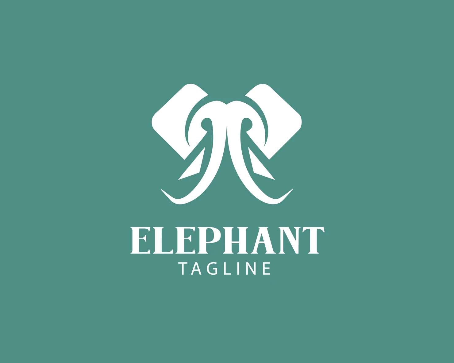 Elephant customizable logo set design #37696
