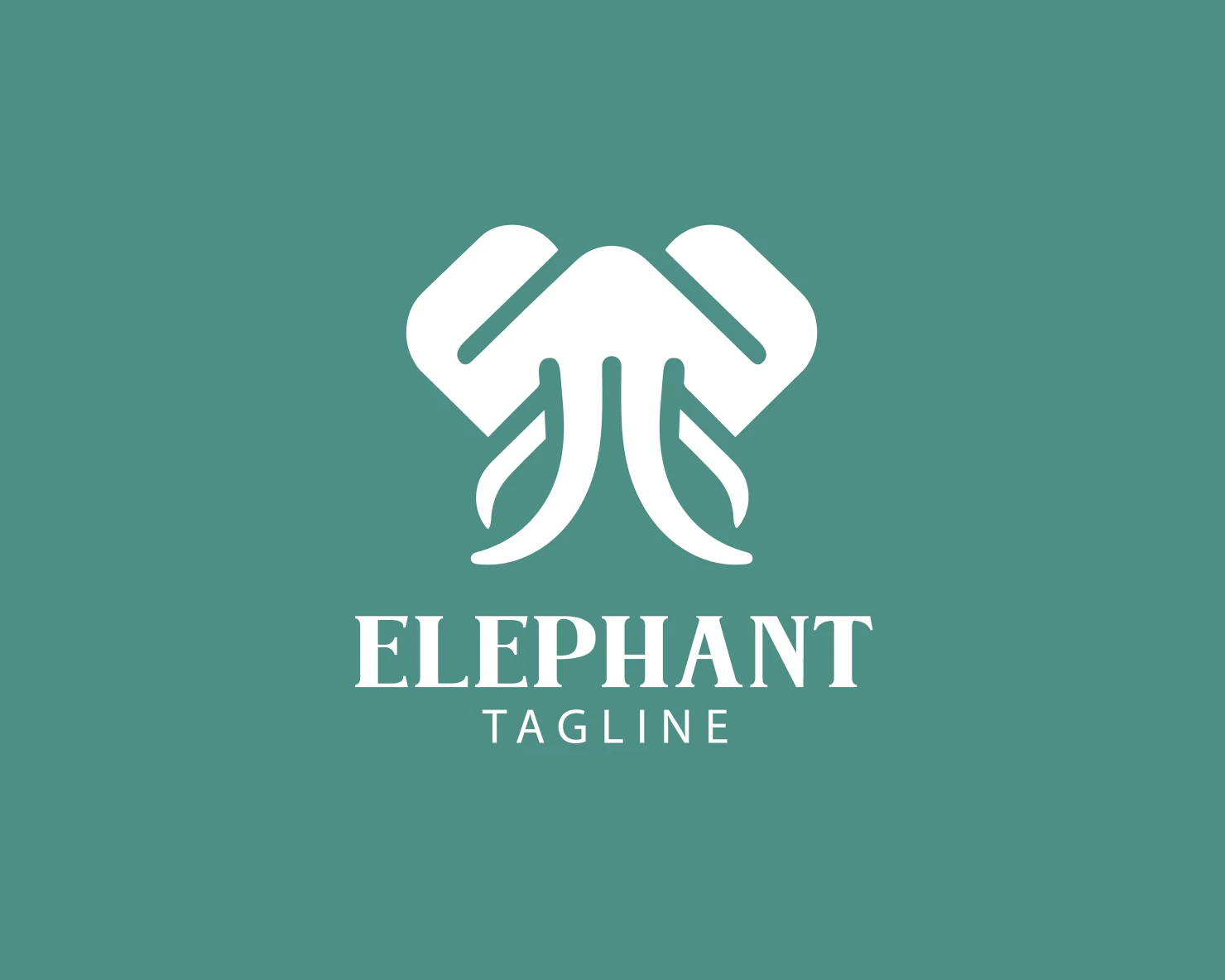 Elephant customizable logo set design #37697