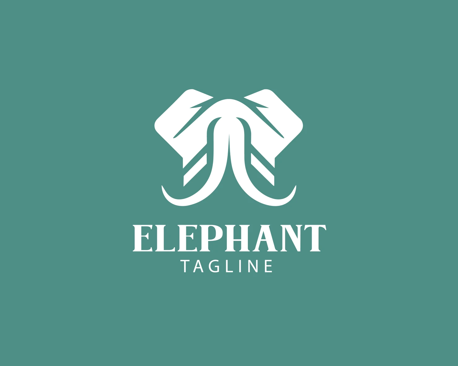 Elephant customizable logo set design #37698