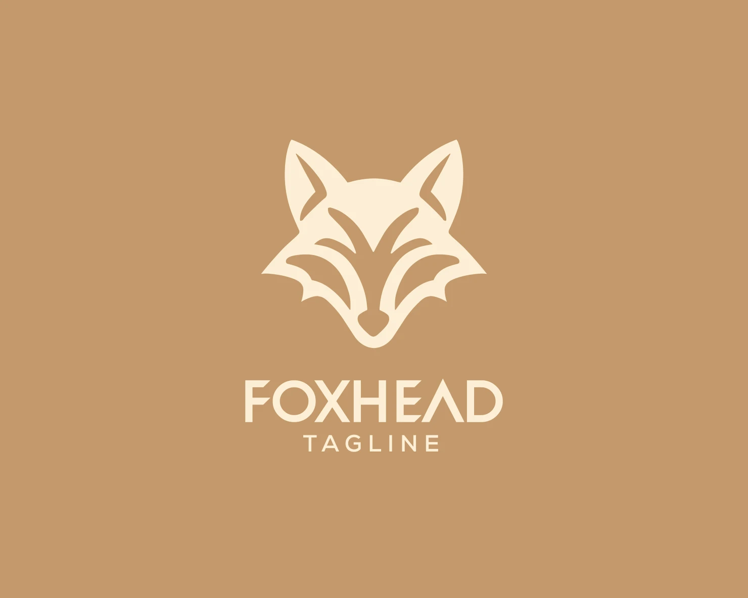 Fox head customizable logo set design #37700