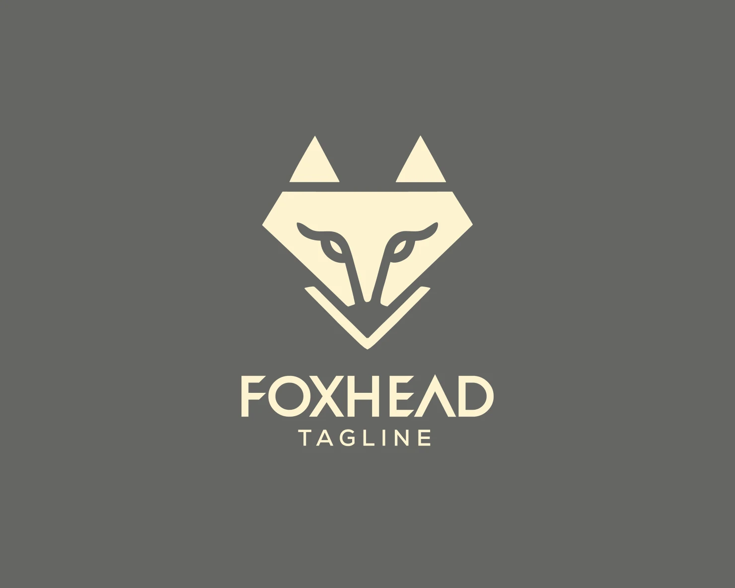 Fox head customizable logo set design #37704