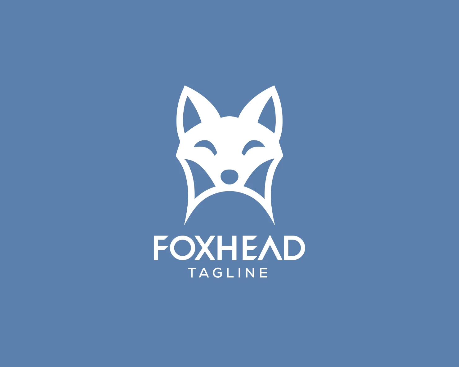 Fox head customizable logo set design #37705