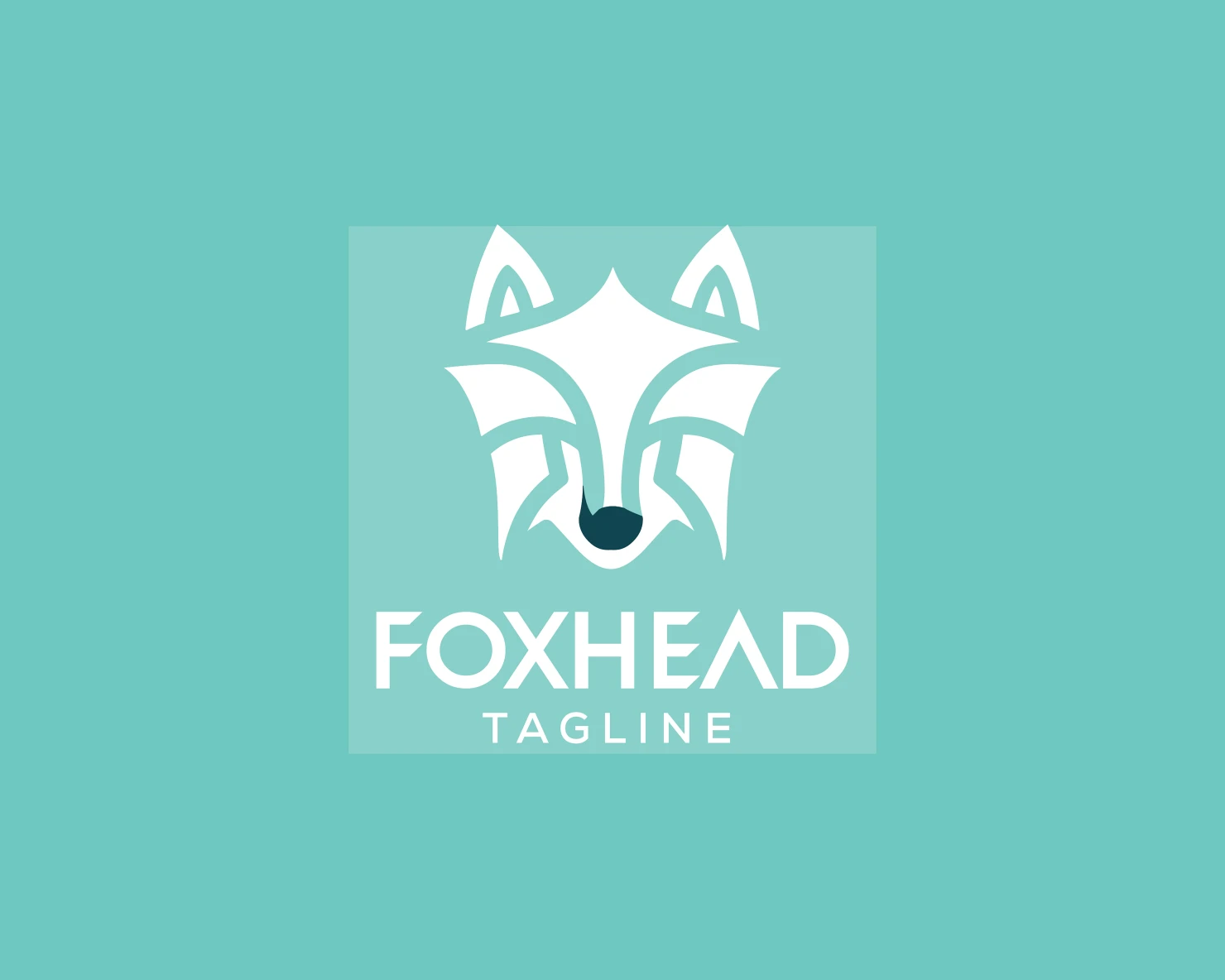 Fox head customizable logo set design #37706