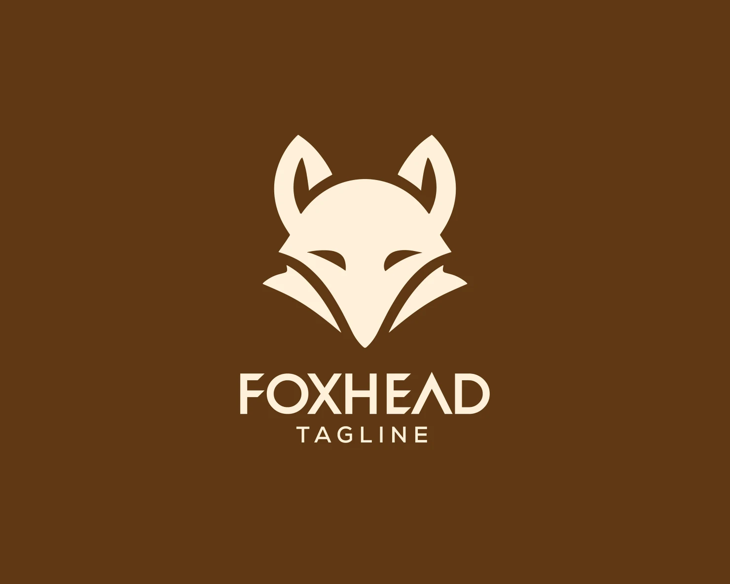 Fox head customizable logo set design #37708