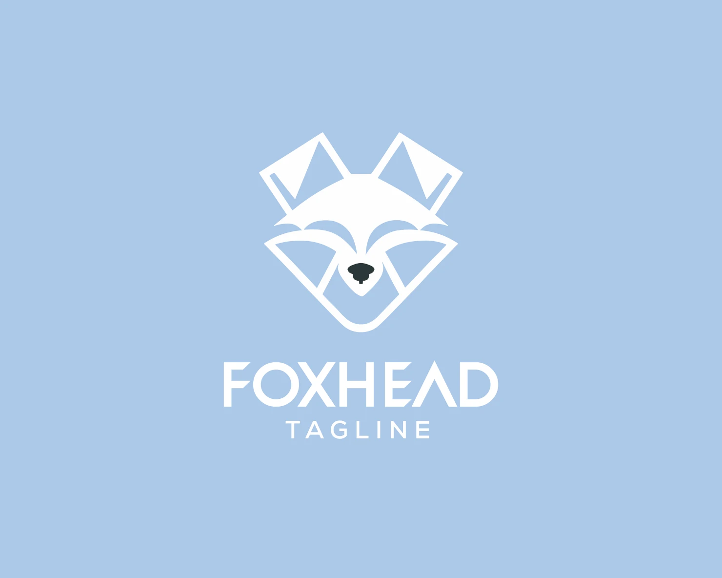 Fox head customizable logo set design #37709