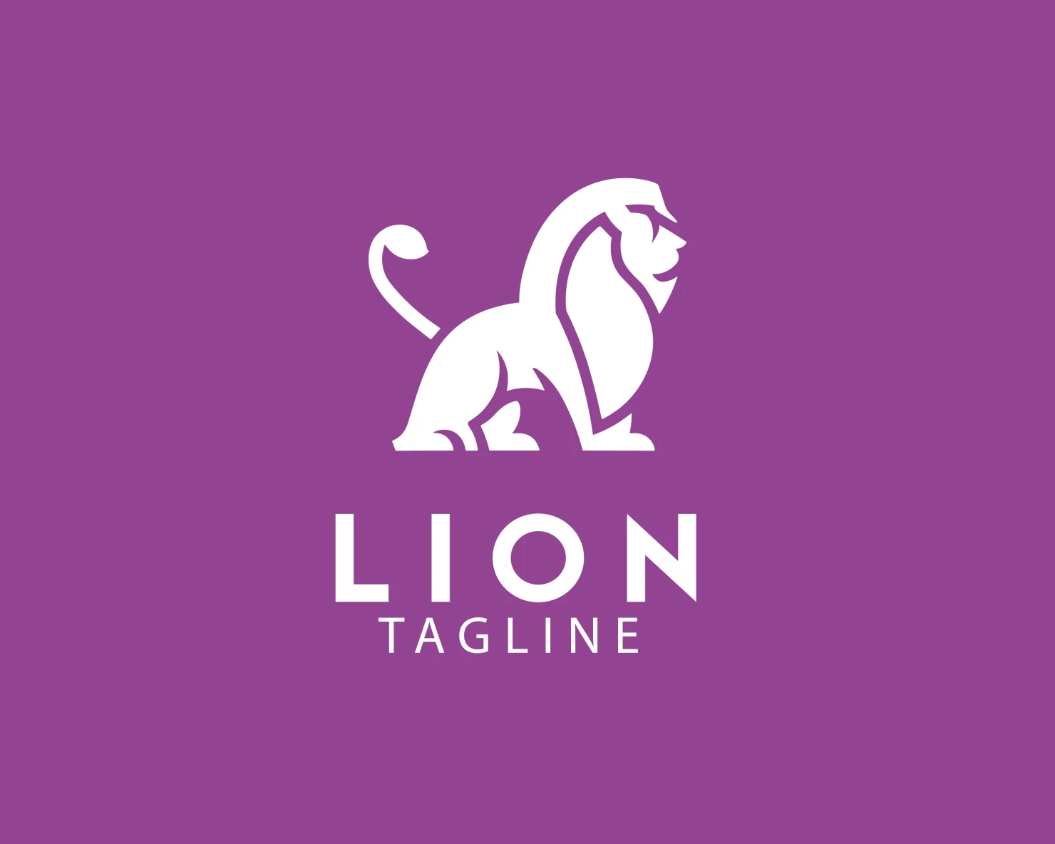 Lion customizable logo set design #37735