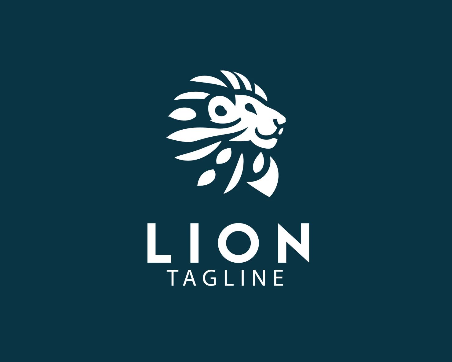 Lion customizable logo set design #37736