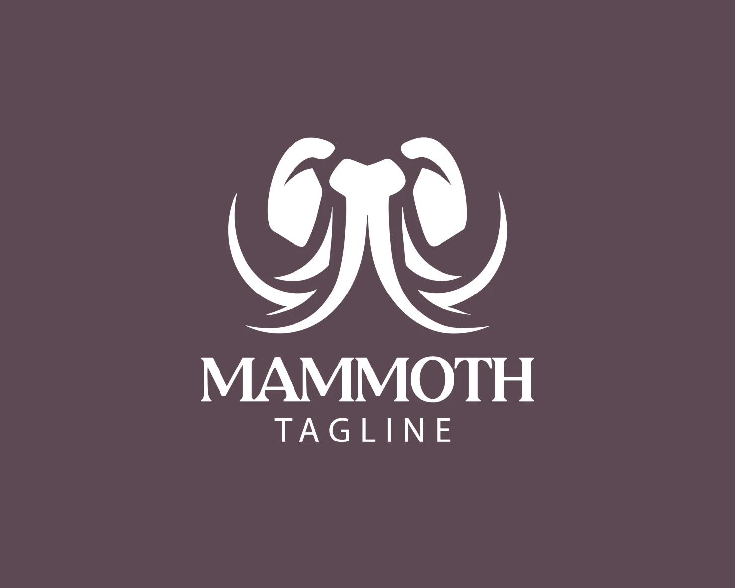 Mammoth customizable logo set design #37750