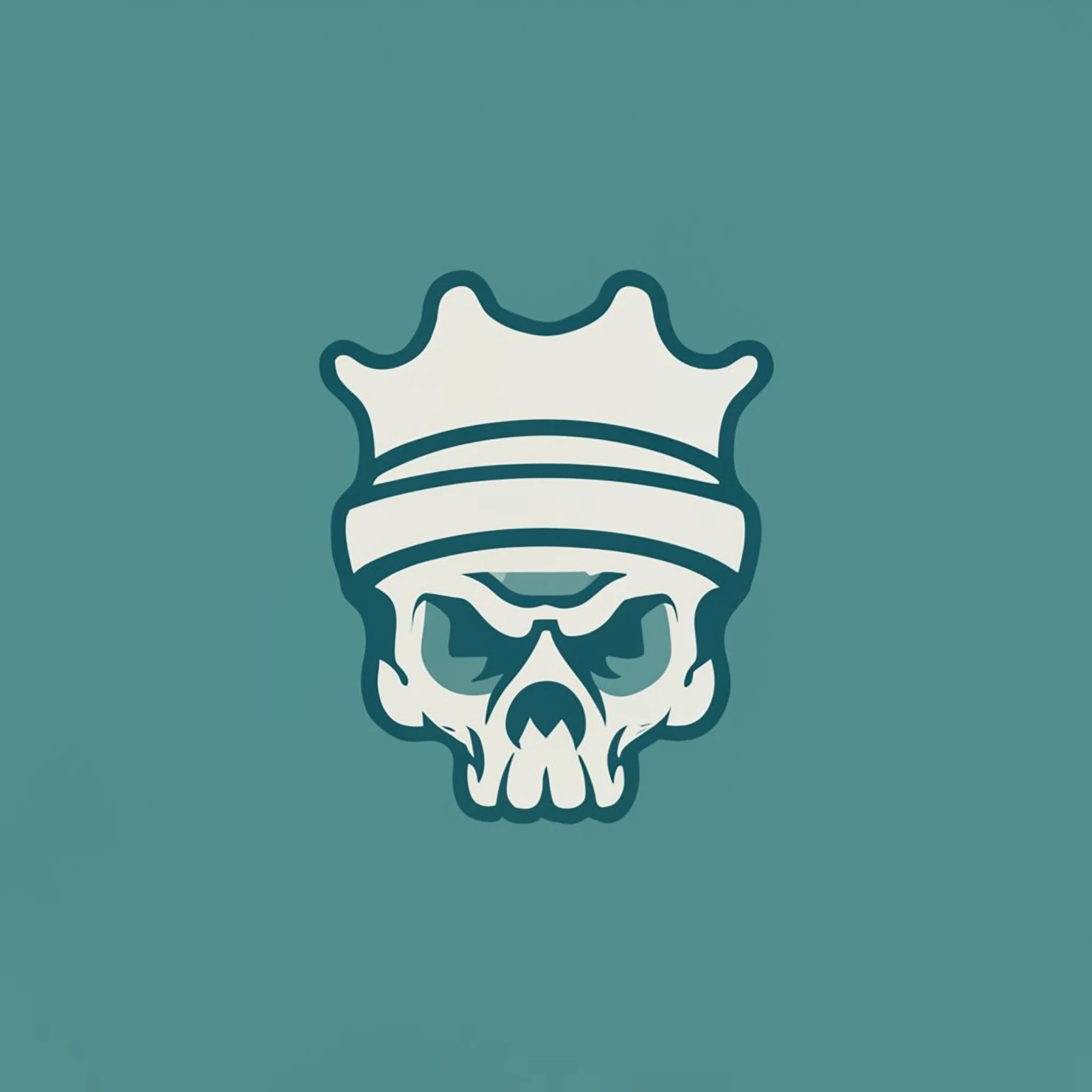 Skull customizable logo set design #37766