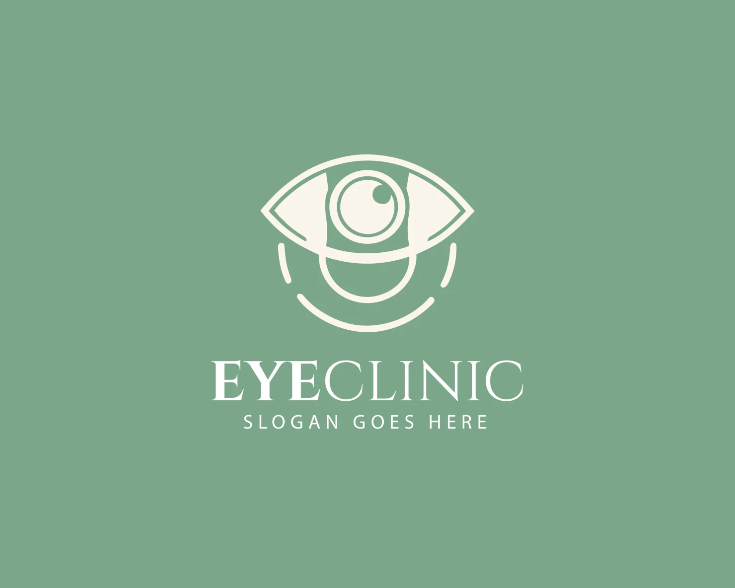Eye clinic customizable logo set design #37805