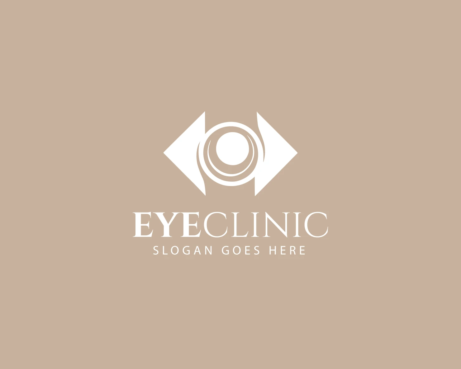 Eye clinic customizable logo set design #37811