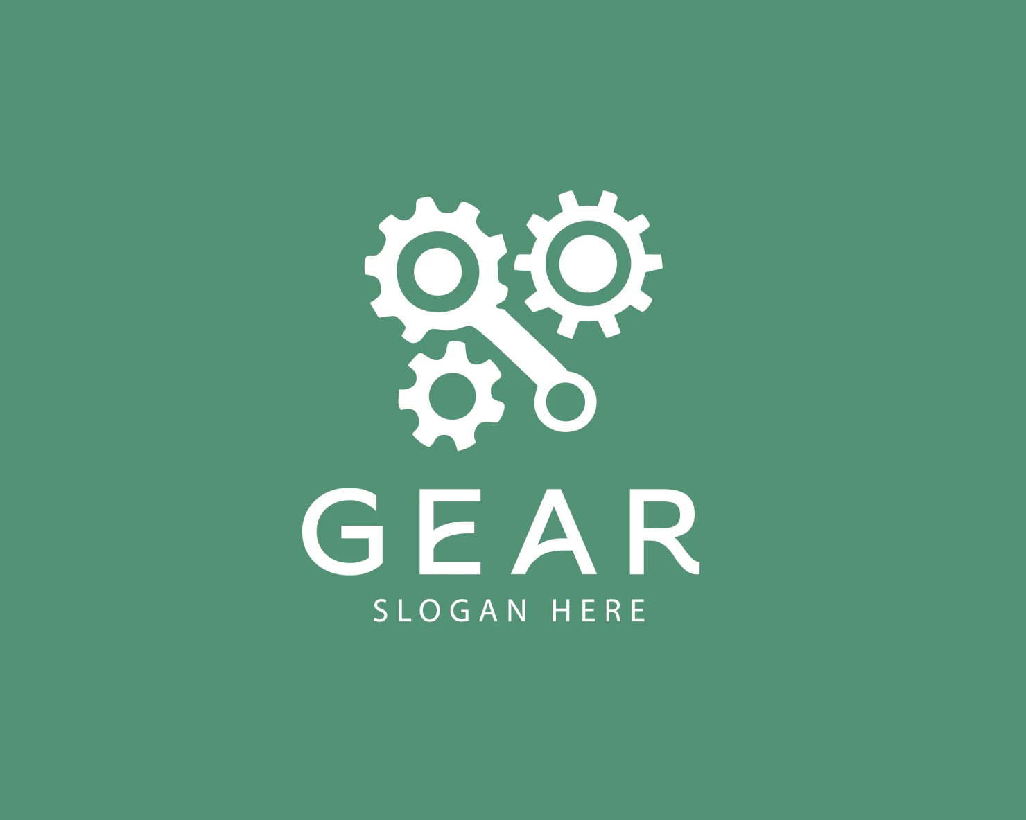 Gear customizable logo set design #37813