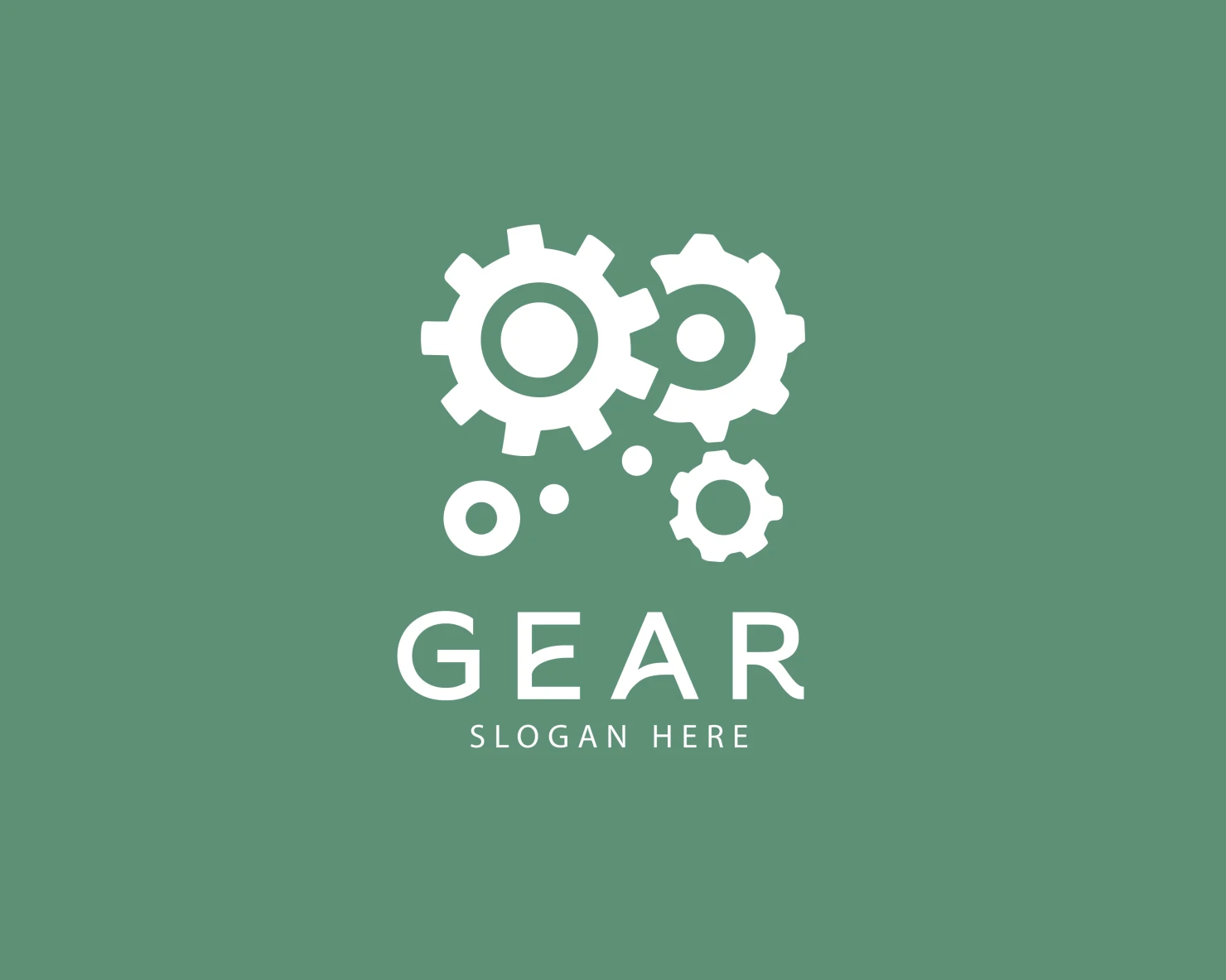 Gear customizable logo set design #37818