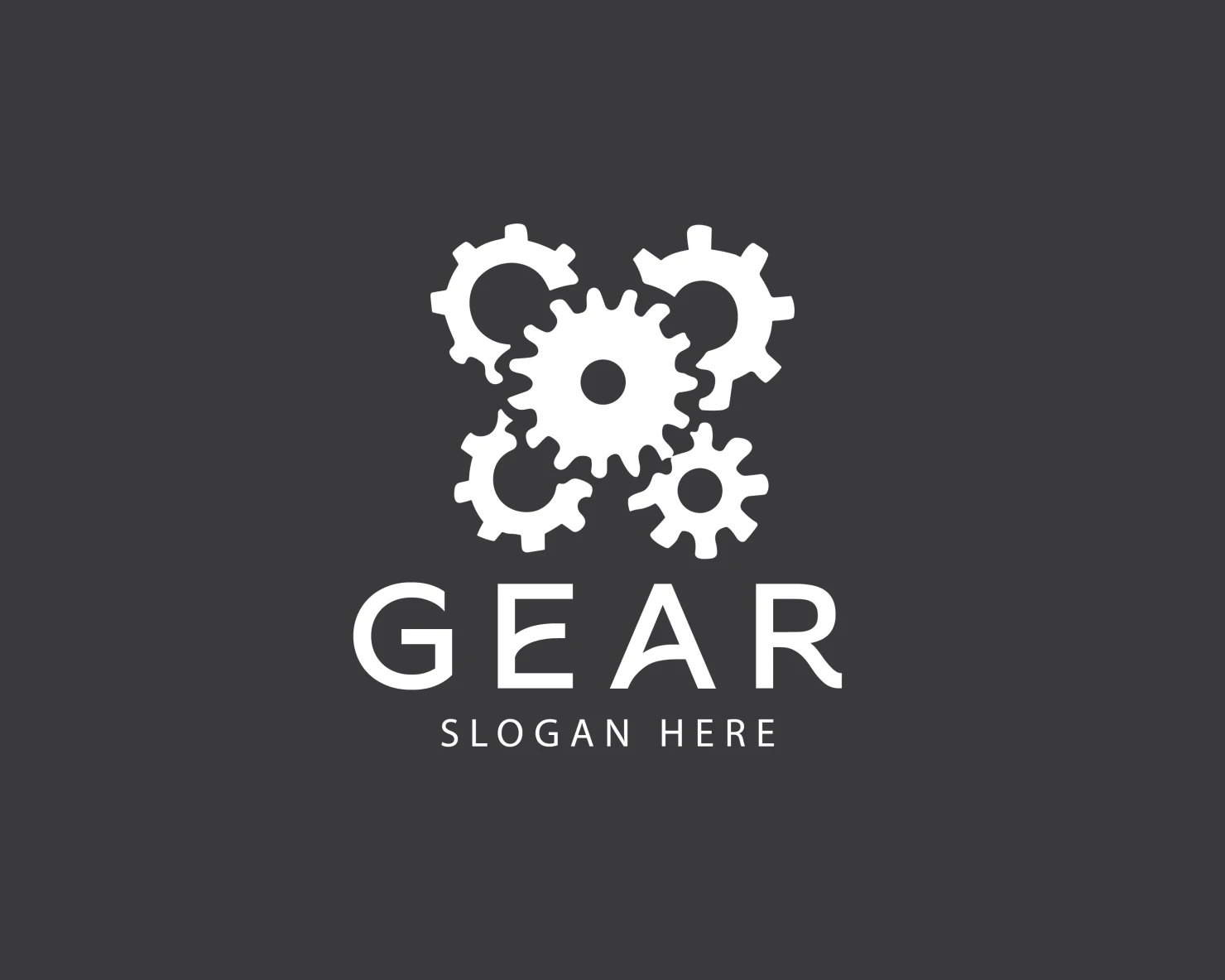 Gear customizable logo set design #37819