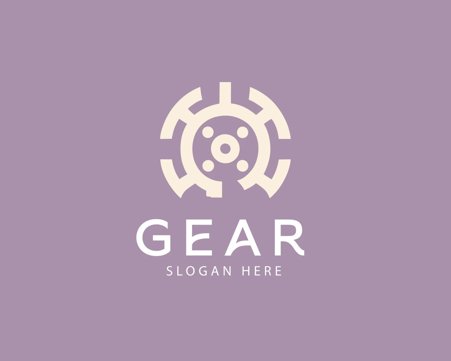 Gear customizable logo set design #37820