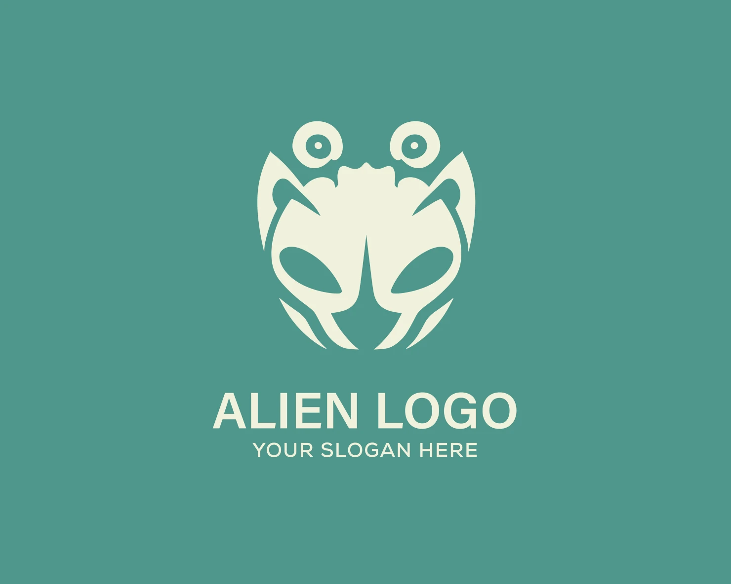 Alien customizable logo set design #37885
