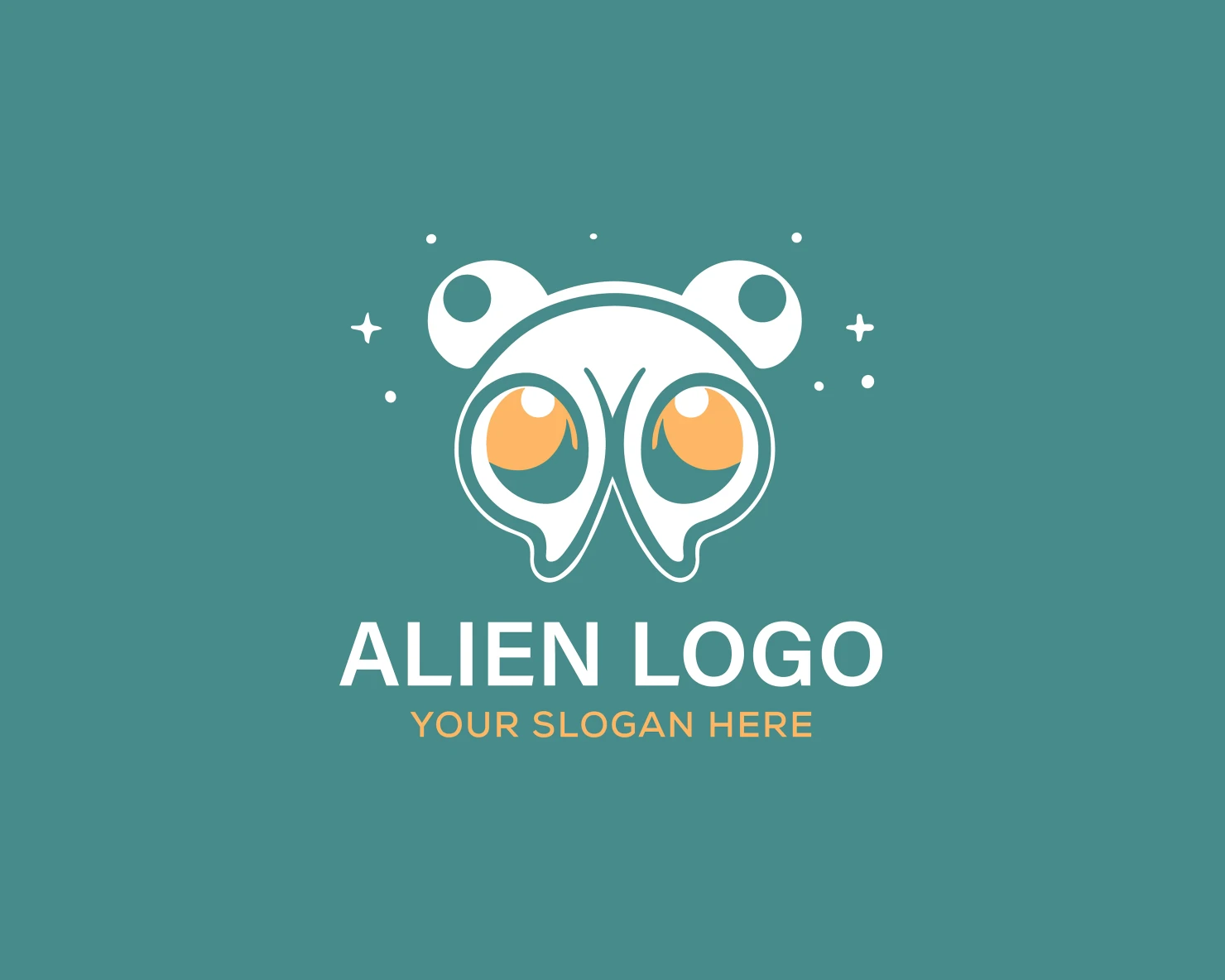 Alien customizable logo set design #37886
