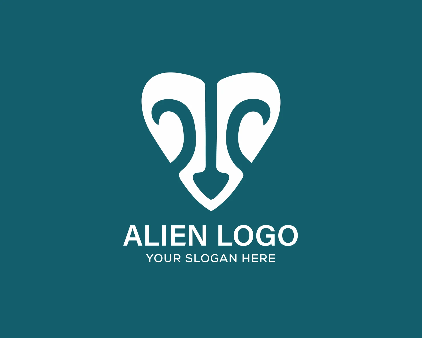 Alien customizable logo set design #37890