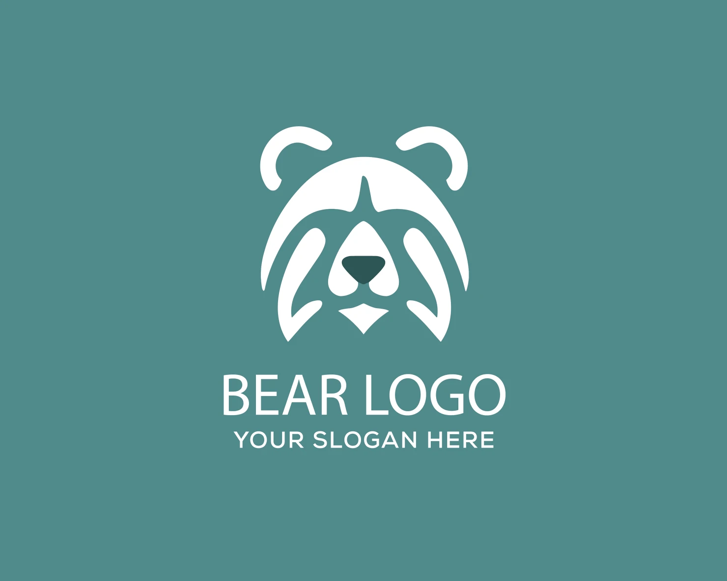 Bear customizable logo set design #37894