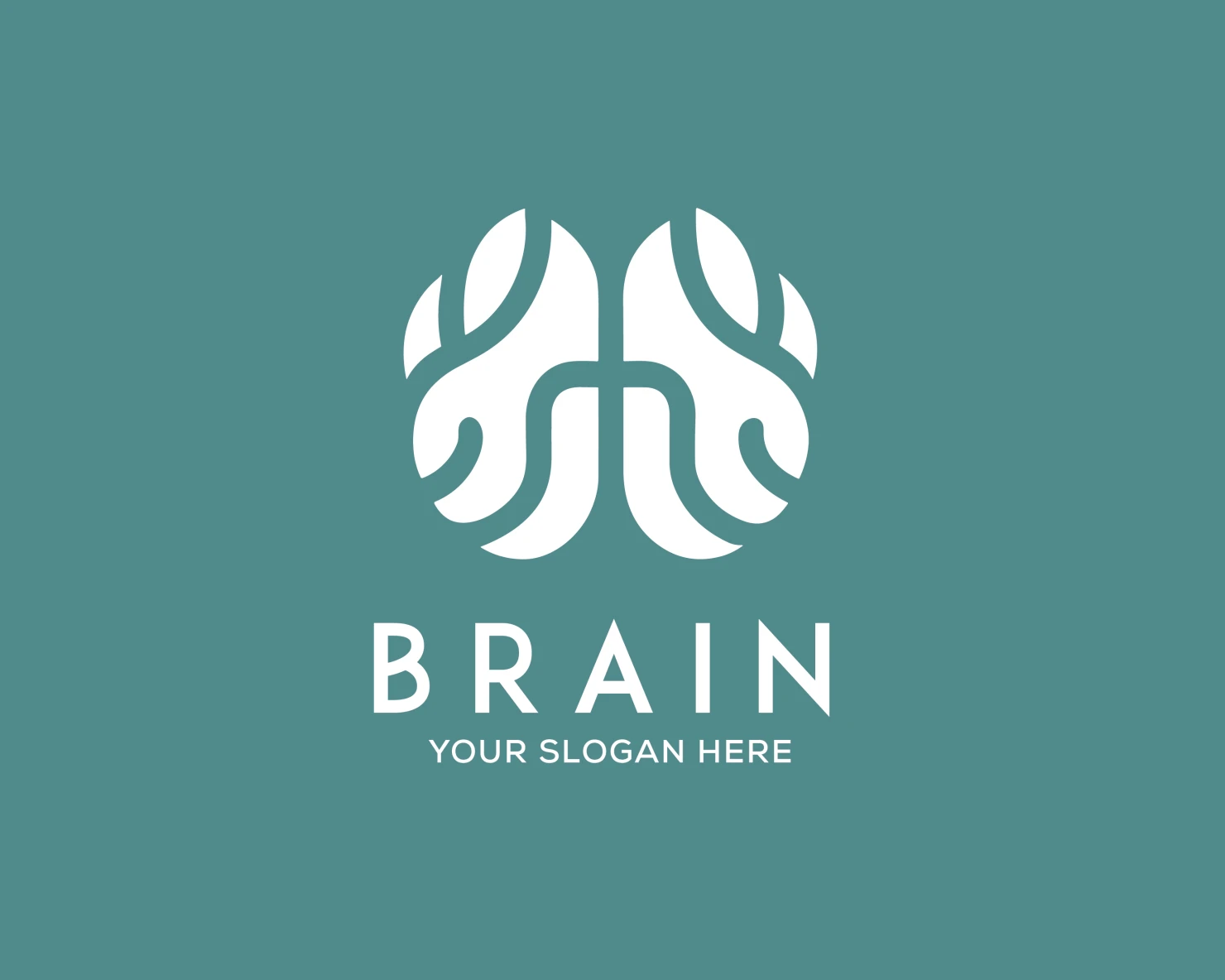 Brain customizable logo set design #37897