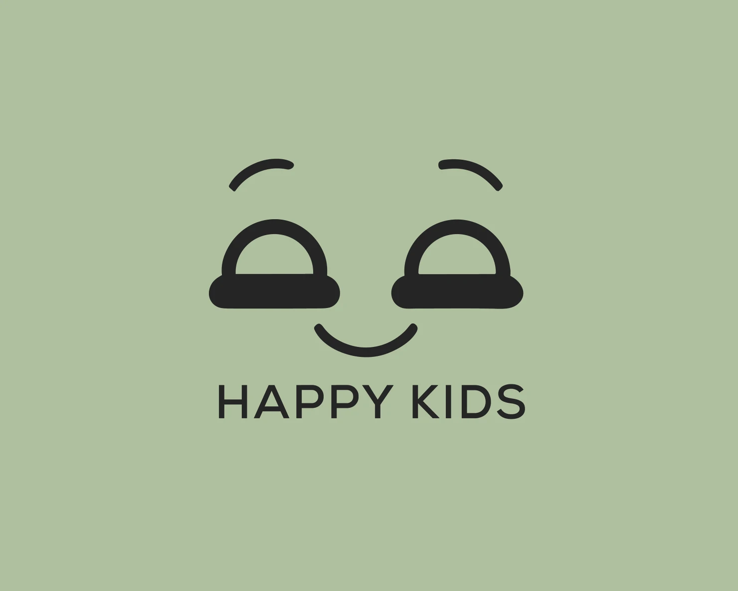 Happy kids customizable logo set design #37913
