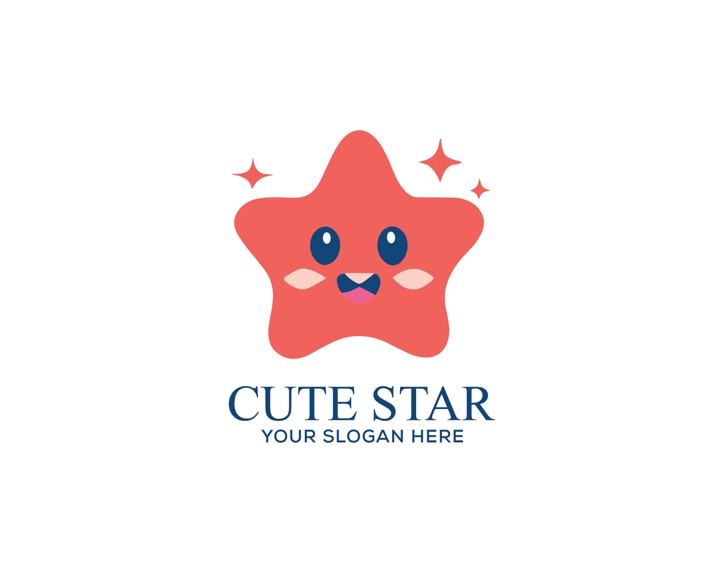 Happy star customizable logo set design #37962