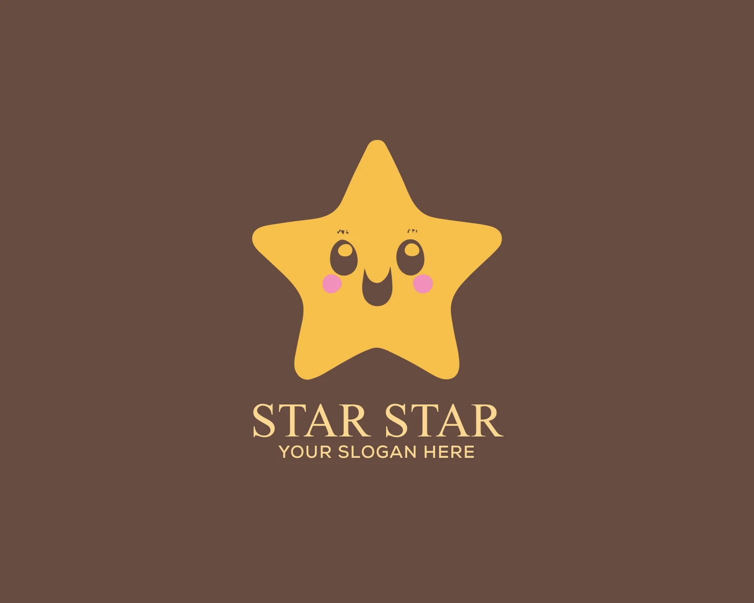 Happy star customizable logo set design #37963
