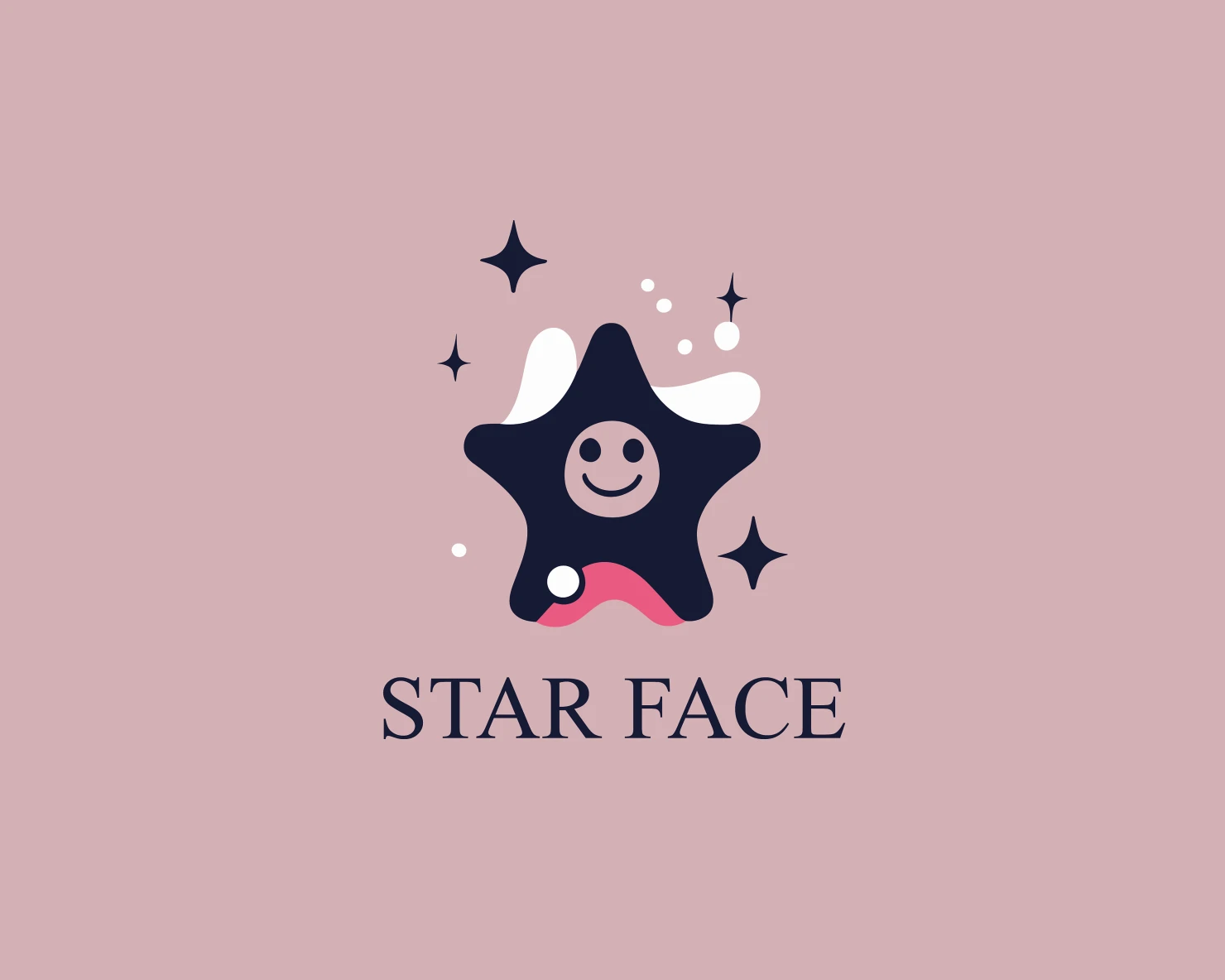 Happy star customizable logo set design #37966