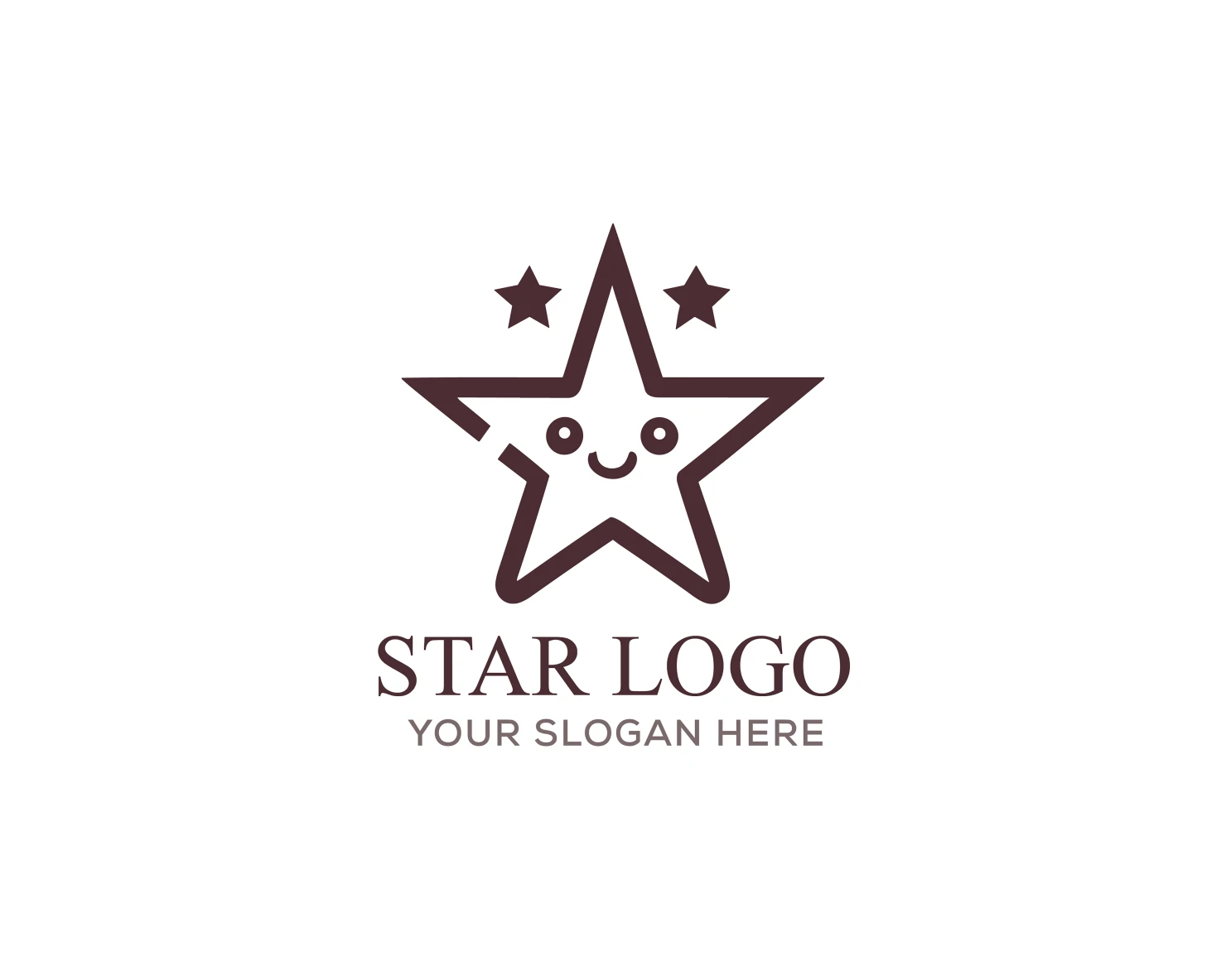 Happy star customizable logo set design #37967