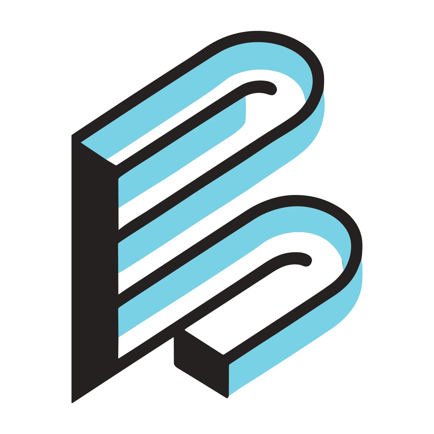 B letter customizable logo set design #38030