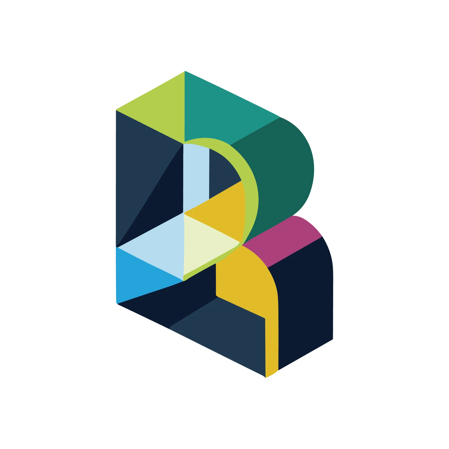B letter customizable logo set design #38032