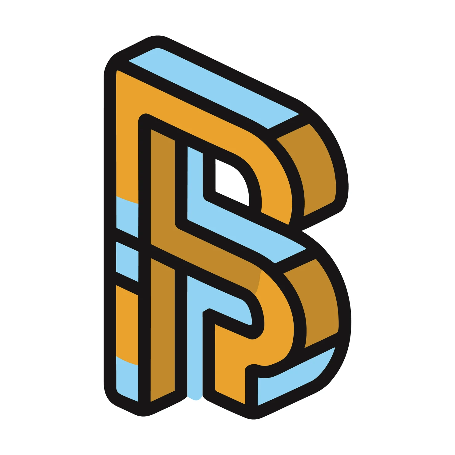 B letter customizable logo set design #38035