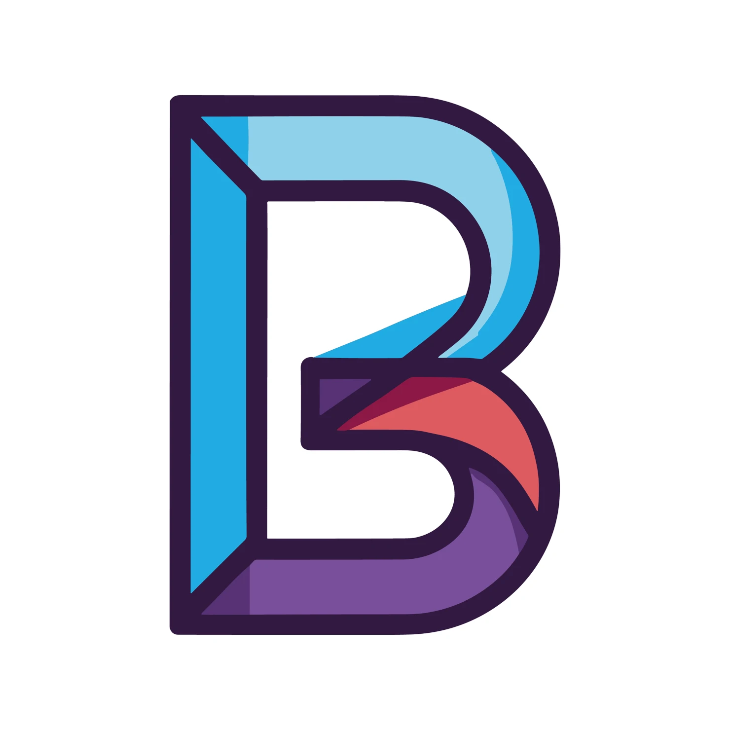 B letter customizable logo set design #38040