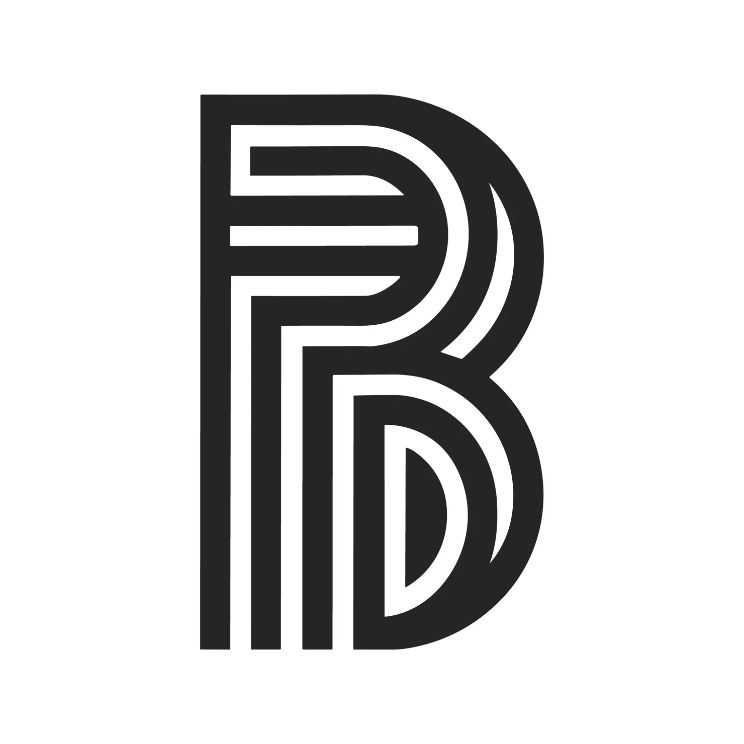 B letter customizable logo set design #38044