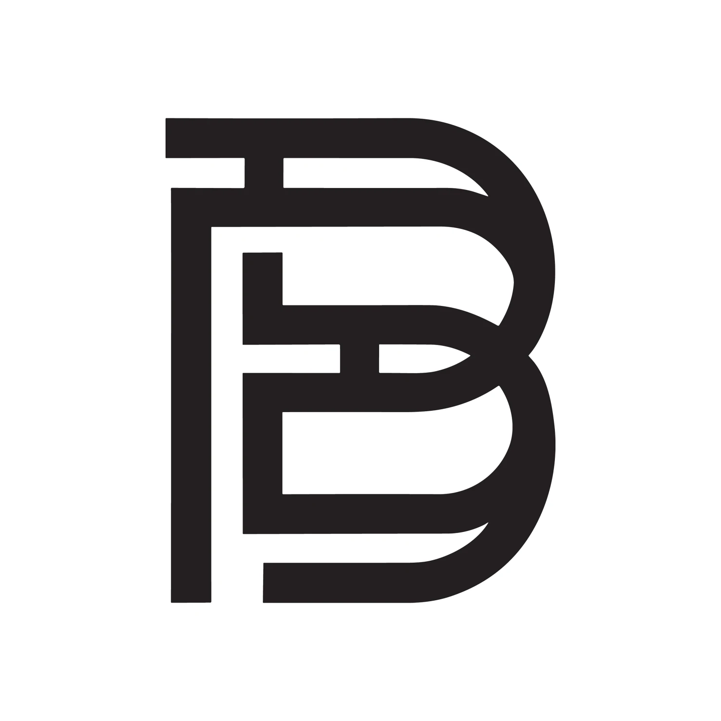 B letter customizable logo set design #38046