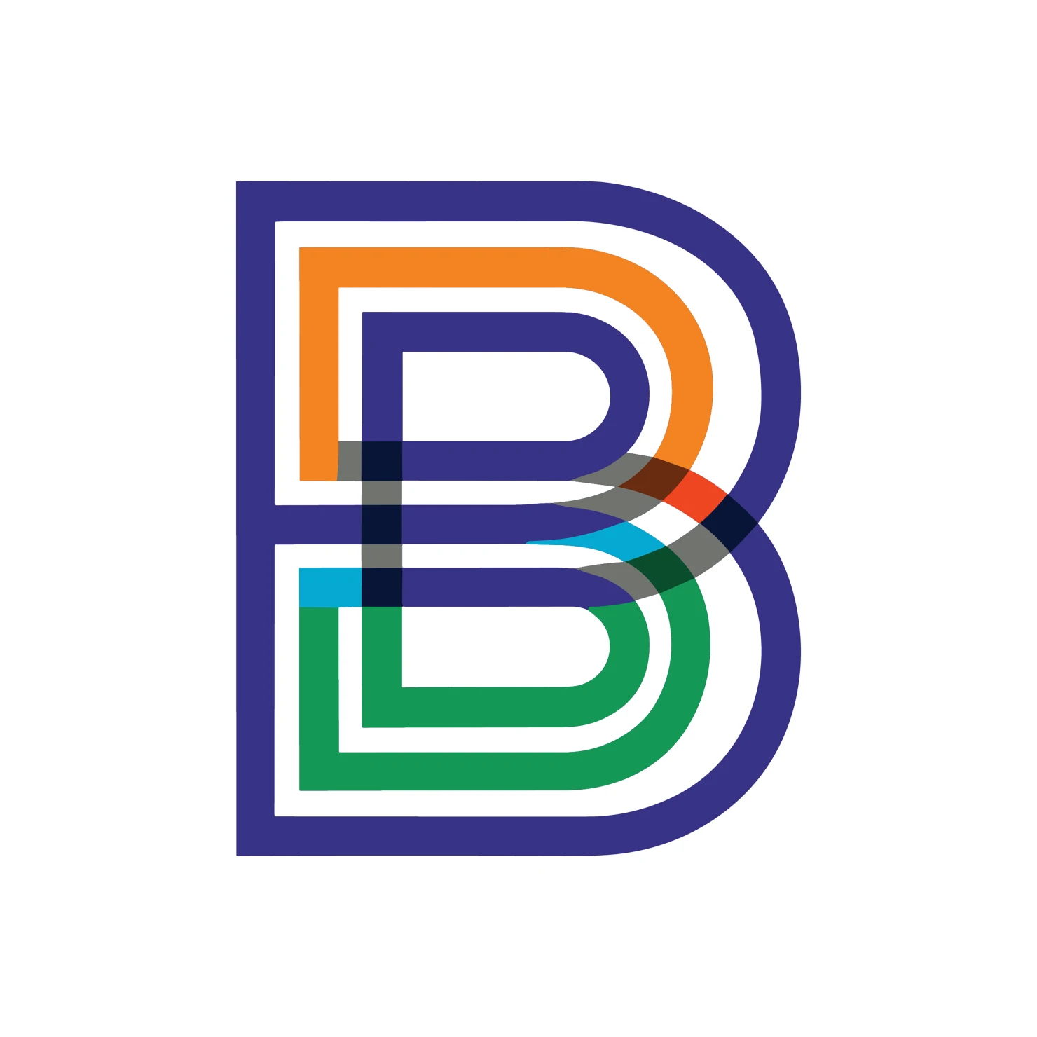 B letter customizable logo set design #38047