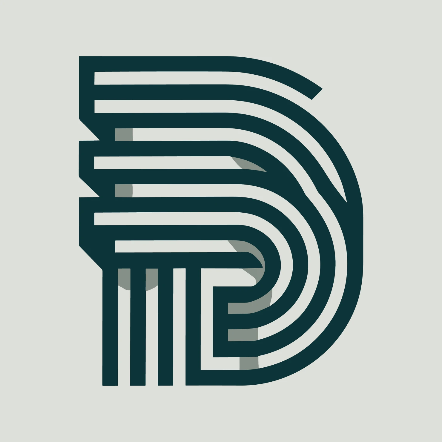 D letter customizable logo set design #38051