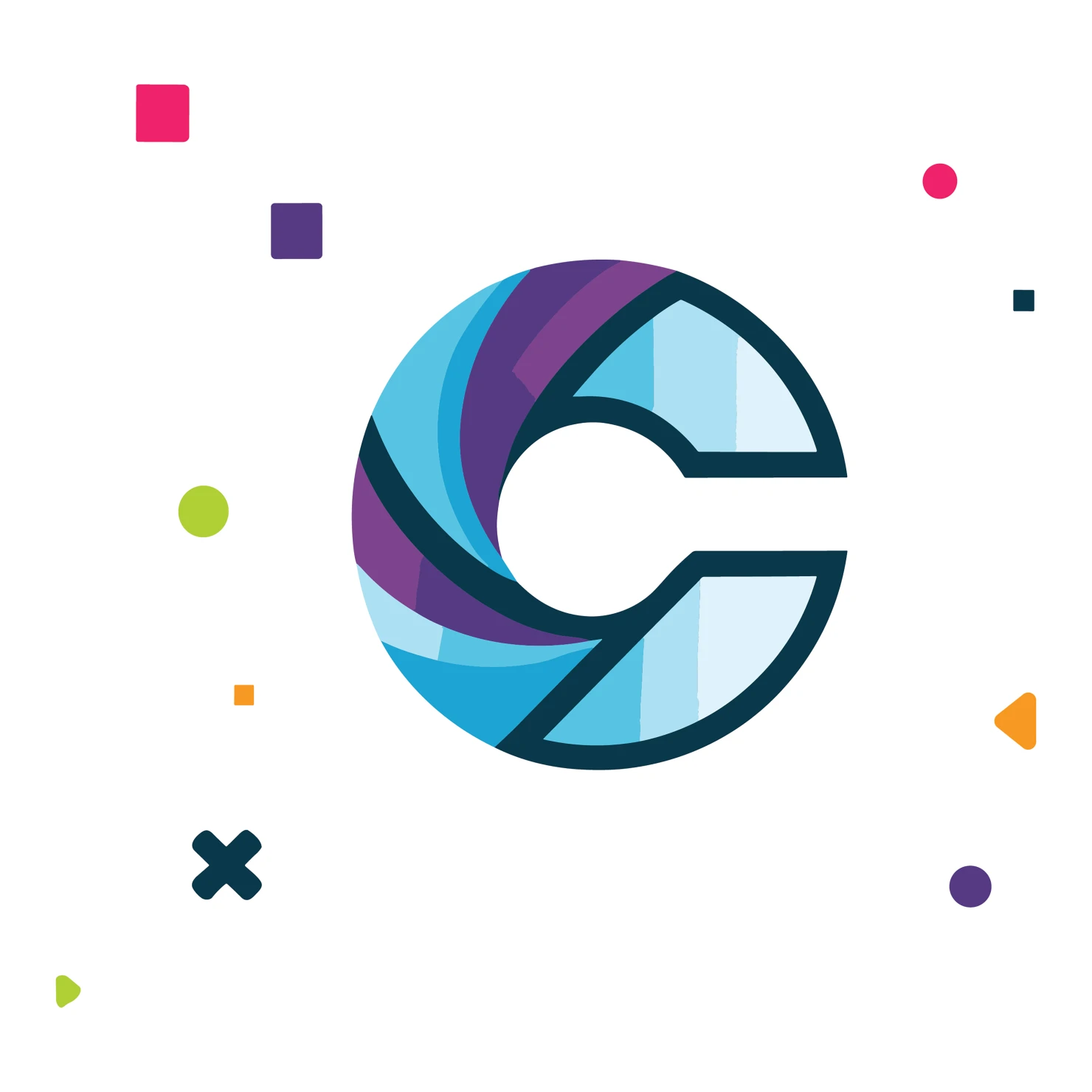 C letter customizable logo set design #38066