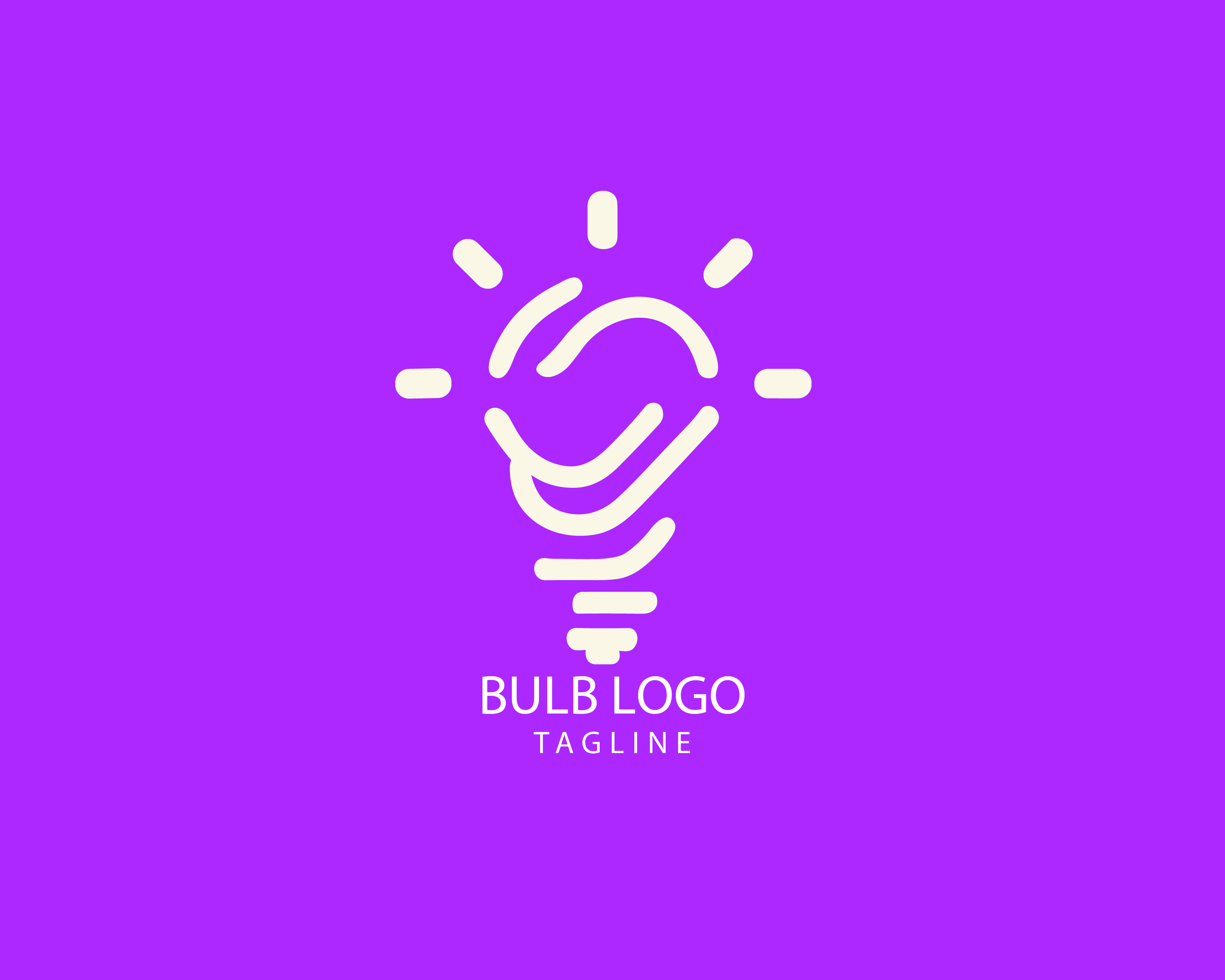 Bulb customizable logo set design #38444