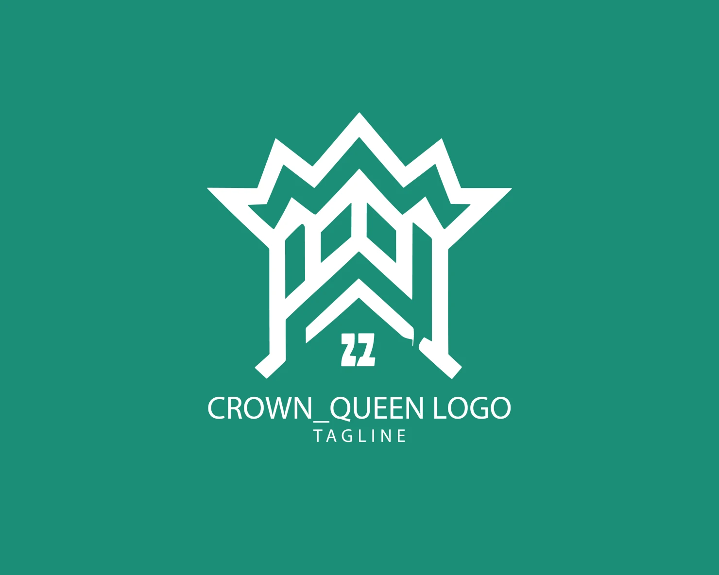 Crown customizable logo set design #38123