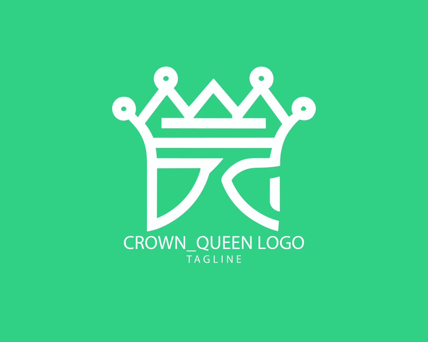 Crown customizable logo set design #38128