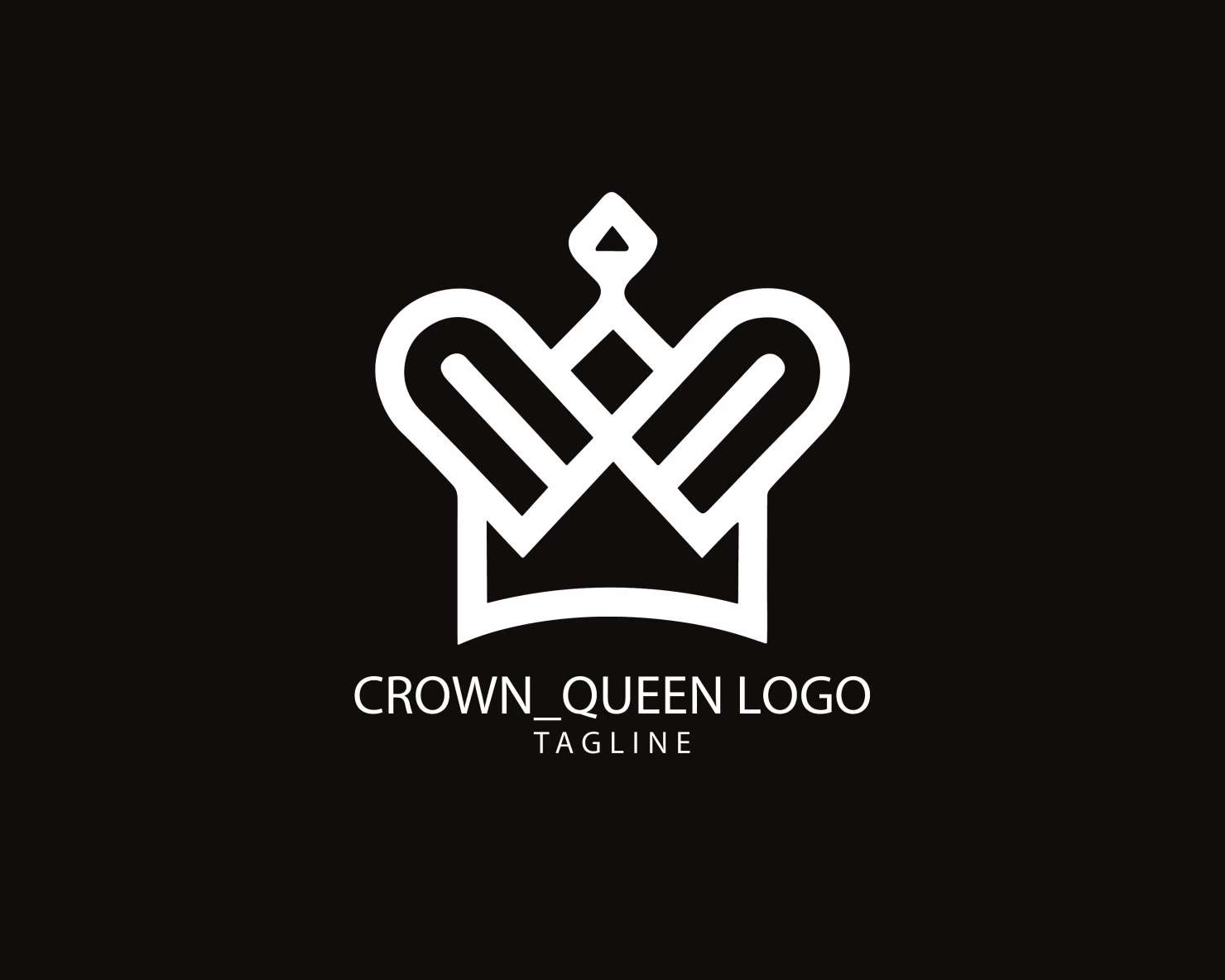 Crown customizable logo set design #38134