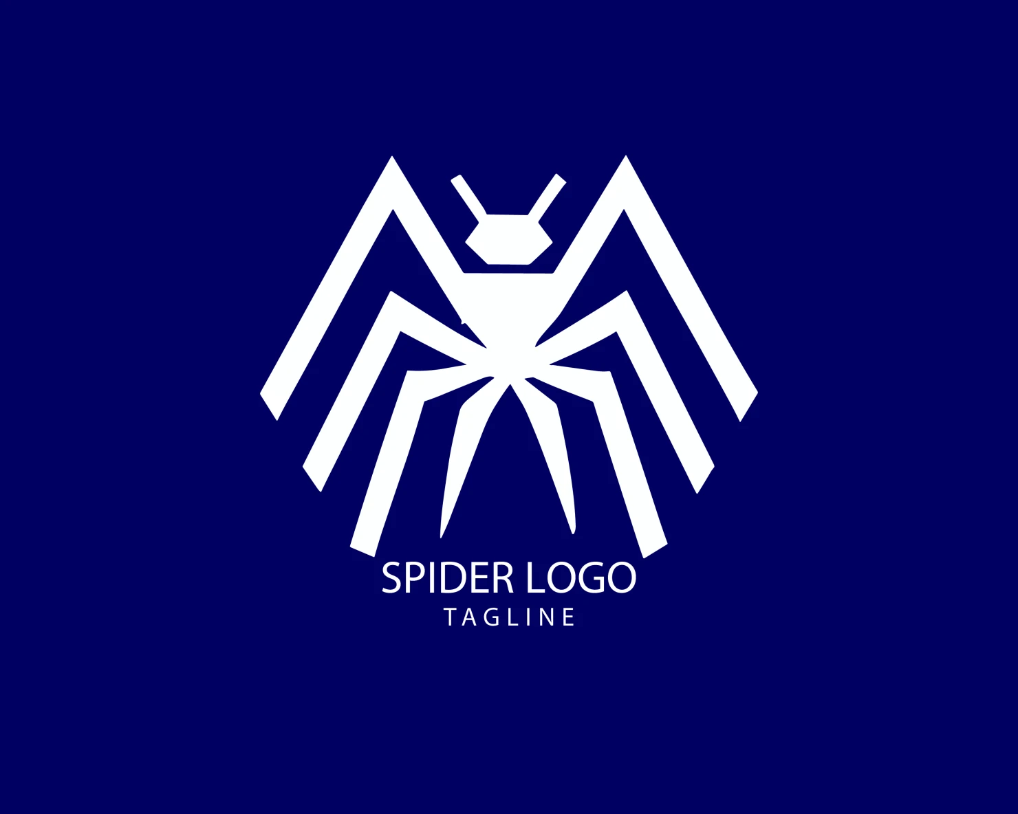 Spider customizable logo set design #38186