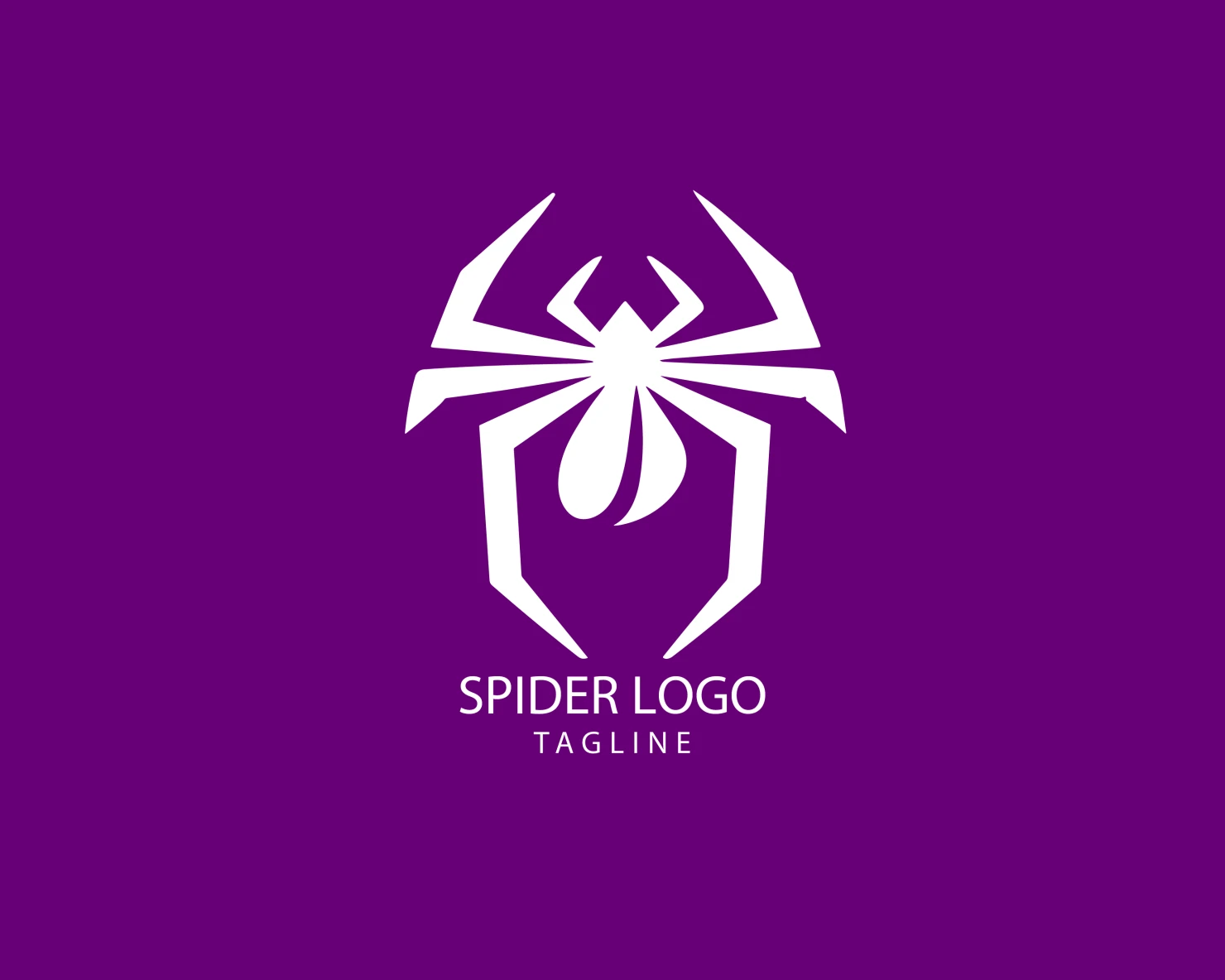 Spider customizable logo set design #38189